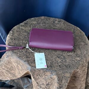 Elegant Purple Wristlet Clutch